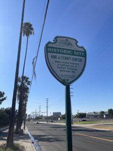 Southern California's oldest Jewish cemetery Sign